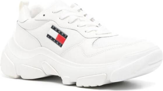 Tommy Jeans Sneakers met logo-applicatie Wit