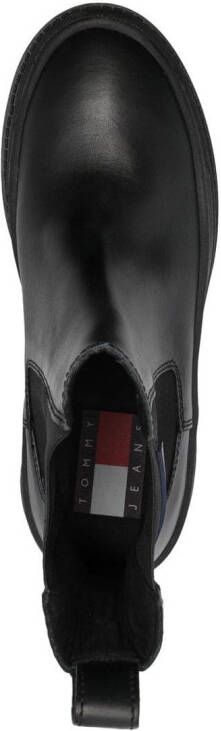 Tommy Jeans Chelsea laarzen met logopatch Zwart
