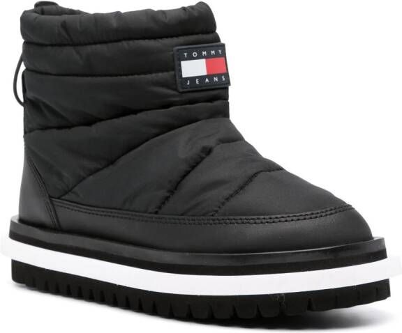 Tommy Jeans Laarzen met logopatch Zwart
