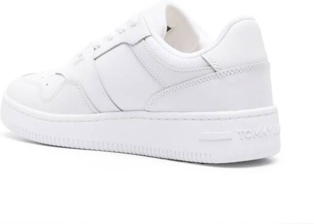 Tommy Jeans Retro Basket leren sneakers Wit