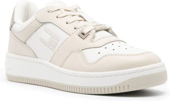 Tommy Jeans Retro Basketbal sneakers Beige