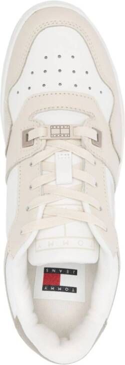 Tommy Jeans Retro Basketbal sneakers Beige