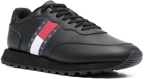 Tommy Jeans Sneakers met logopatch Zwart