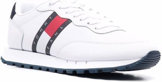 Tommy Jeans Sneakers met logoprint Wit