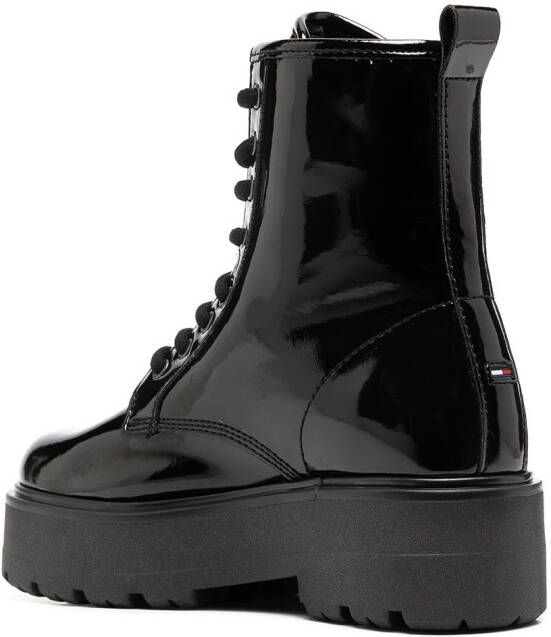 Tommy Jeans Sneakers met plateauzool Zwart