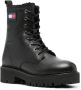Tommy Jeans Leren combat boots Zwart - Thumbnail 2