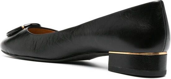 Tory Burch Ballerina's met logoplakkaat Zwart