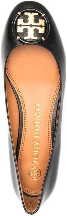 Tory Burch Ballerina's met logoplakkaat Zwart