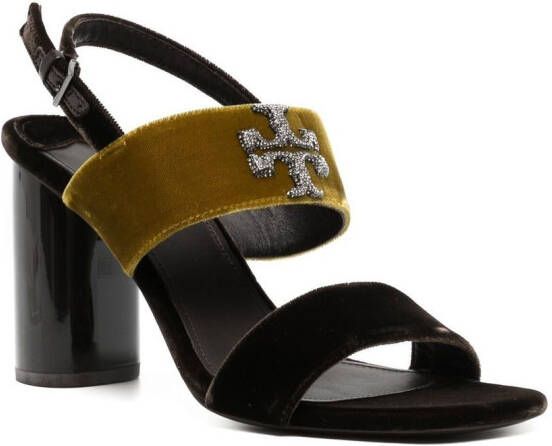 Tory Burch Sandalen met blokhak Bruin