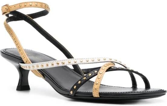 Tory Burch Capri 55mm studded sandals Zwart