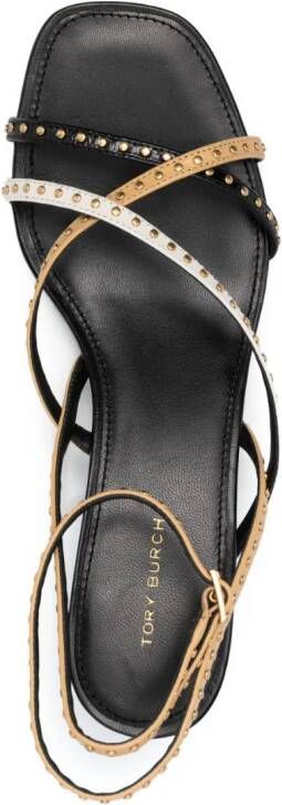 Tory Burch Capri 55mm studded sandals Zwart