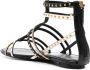 Tory Burch Gladiator sandalen met studs Zwart - Thumbnail 3