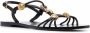Tory Burch Capri sandalen met logoplakkaat Zwart - Thumbnail 2