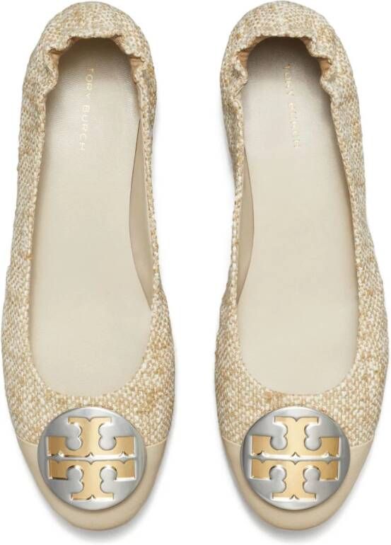 Tory Burch Claire ballerina's Beige