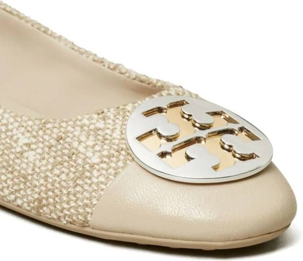 Tory Burch Claire ballerina's Beige