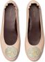 Tory Burch Claire leren ballerina's Roze - Thumbnail 4