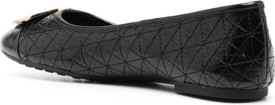 Tory Burch Claire gewatteerde ballerina's Zwart