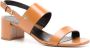 Tory Burch Double T 50mm leather sandals Bruin - Thumbnail 2