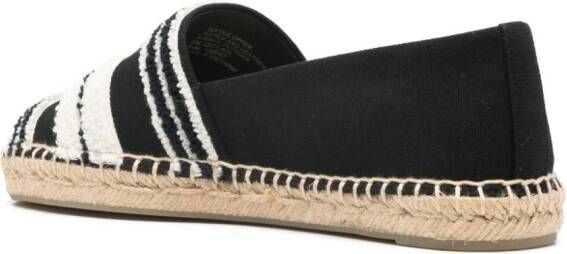 Tory Burch Espadrilles met logo Zwart