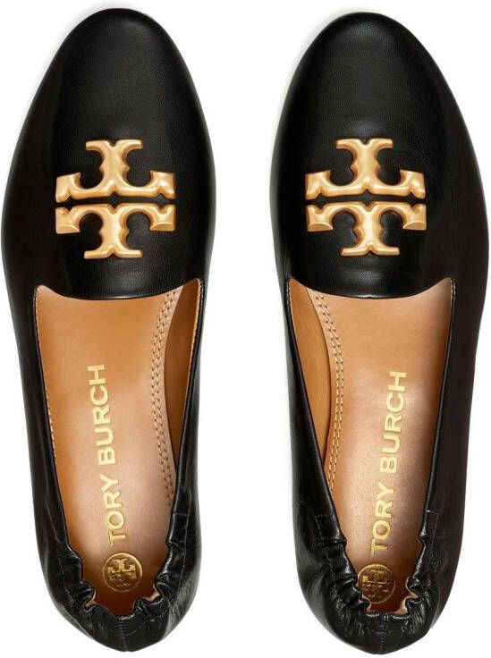 Tory Burch Eleanor leren loafers Zwart