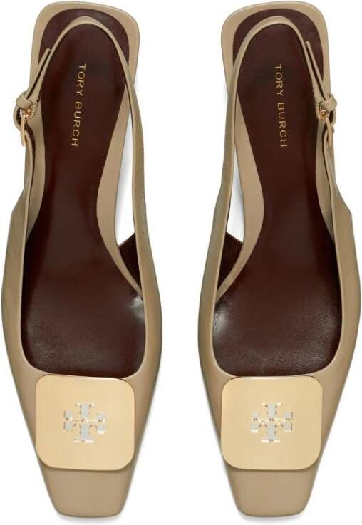 Tory Burch Georgia 55 mm slingback pumps Beige