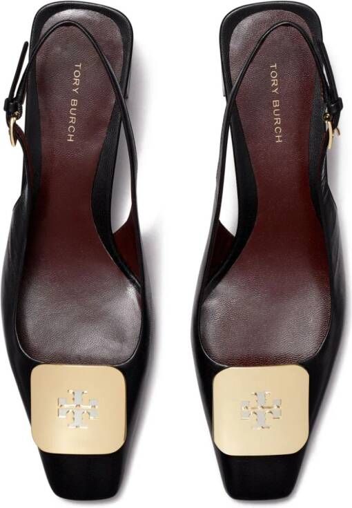 Tory Burch Georgia 55 mm slingback pumps Zwart