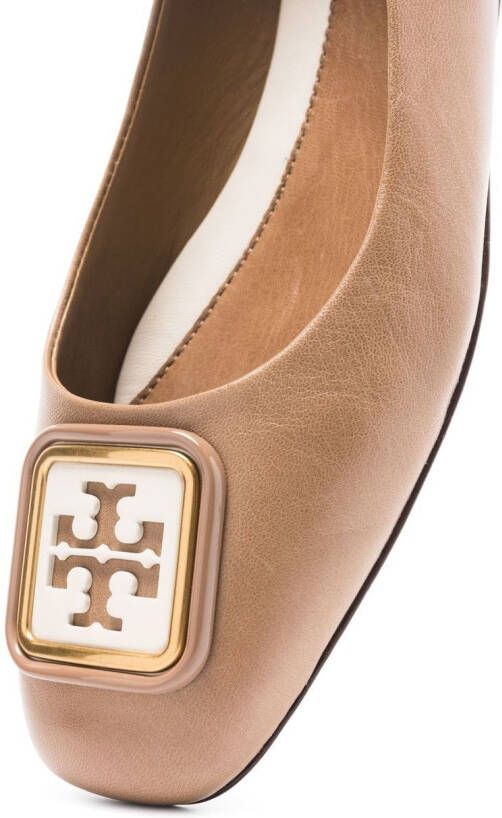 Tory Burch Georgia Bombé ballerina's Beige