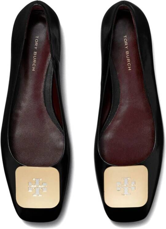 Tory Burch Georgia ballerina's Zwart