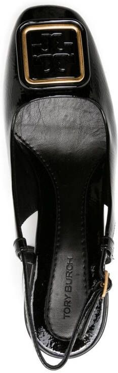 Tory Burch Georgia slingback pumps Zwart
