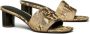 Tory Burch Ines 55mm sandalen met slangenleer-effect Bruin - Thumbnail 2