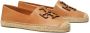 Tory Burch Ines leren espadrilles Bruin - Thumbnail 2