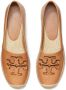 Tory Burch Ines leren espadrilles Bruin - Thumbnail 3