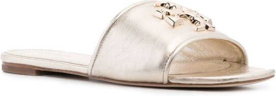 Tory Burch Eleanor slippers Goud