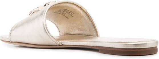 Tory Burch Eleanor slippers Goud