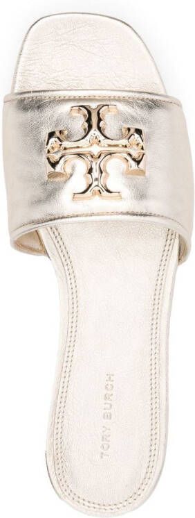 Tory Burch Eleanor slippers Goud