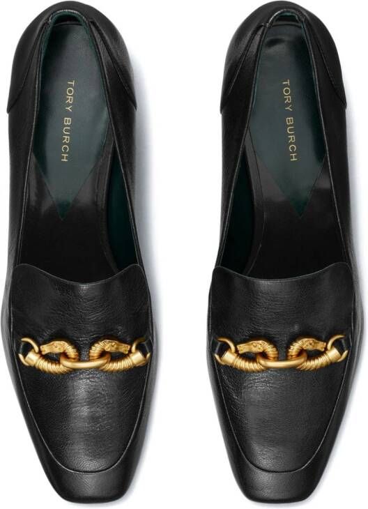 Tory Burch Jessa leren loafers Zwart