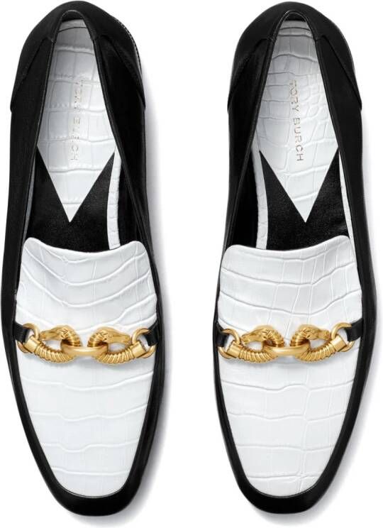 Tory Burch Jessa leren loafers Zwart