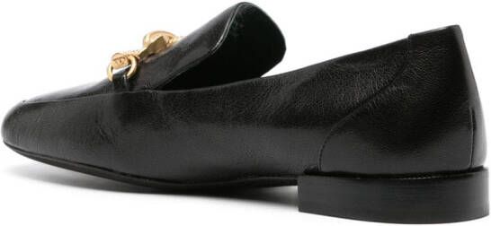 Tory Burch Jessa loafers met schakelketting Zwart