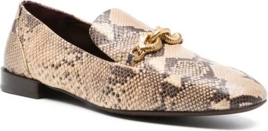 Tory Burch Jessa leren loafers Bruin