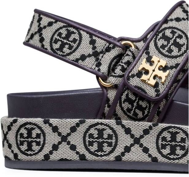 Tory Burch Kira Sport sandalen met monogram Blauw