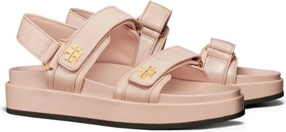 Tory Burch Kira Sport sandalen met monogram Roze