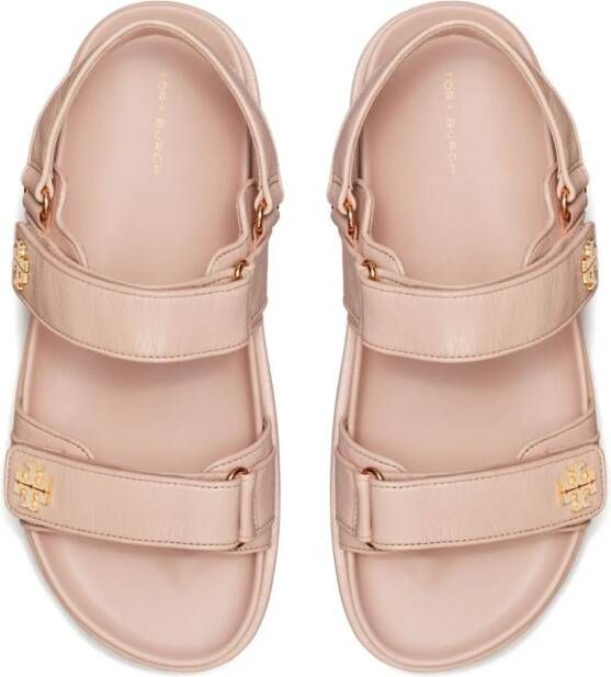 Tory Burch Kira Sport sandalen met monogram Roze