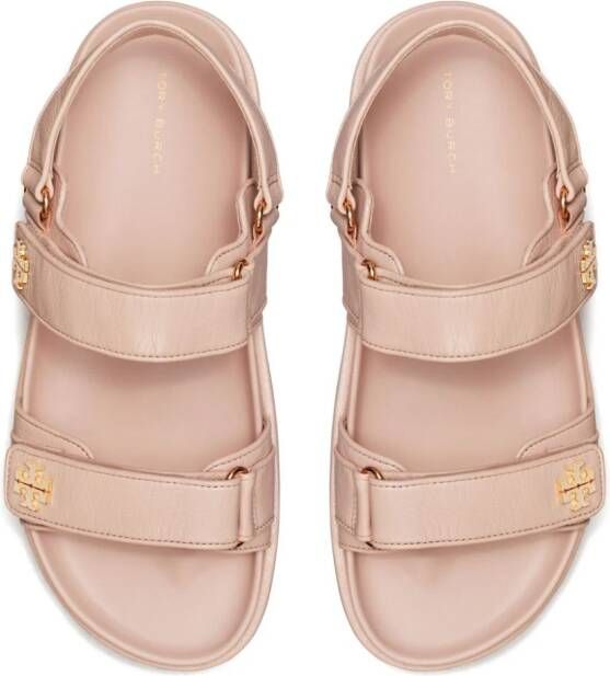 Tory Burch Kira Sport sandalen met monogram Roze