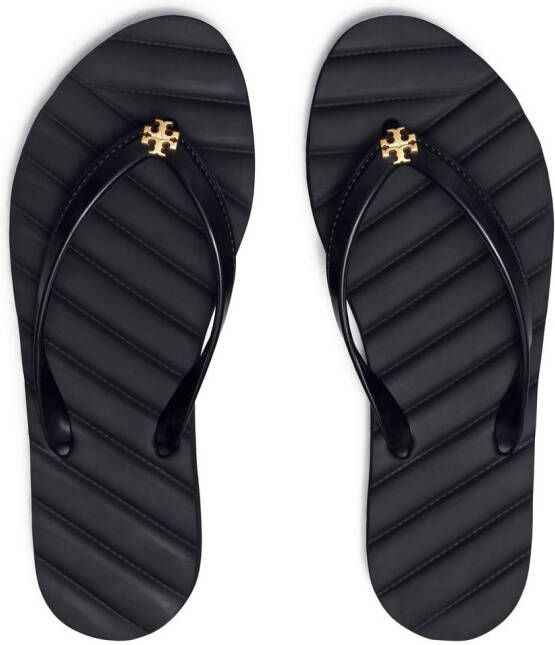 Tory Burch Kira teenslippers Zwart