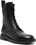 Tory Burch Leren combat boots Zwart - Thumbnail 2