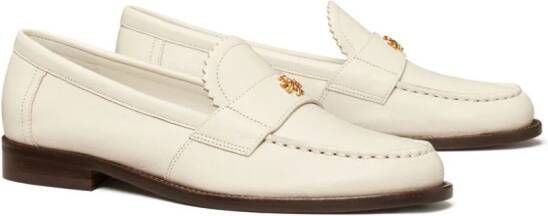 Tory Burch Leren loafers Wit