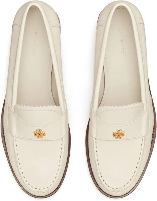 Tory Burch Leren loafers Wit