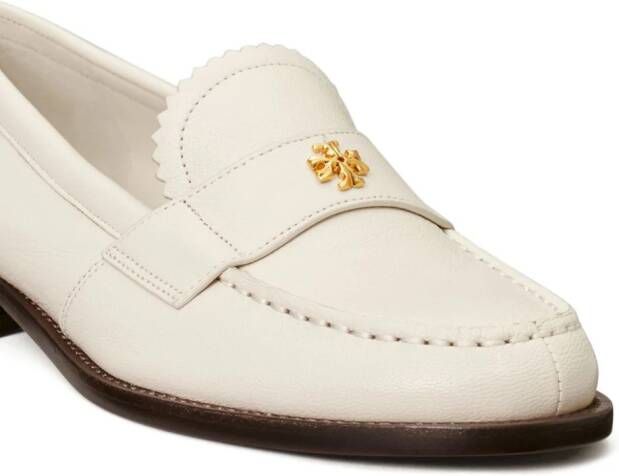 Tory Burch Leren loafers Wit