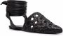 Tory Burch Leren sandalen Zwart - Thumbnail 2