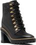 Tory Burch Leren veterlaarzen Zwart - Thumbnail 2